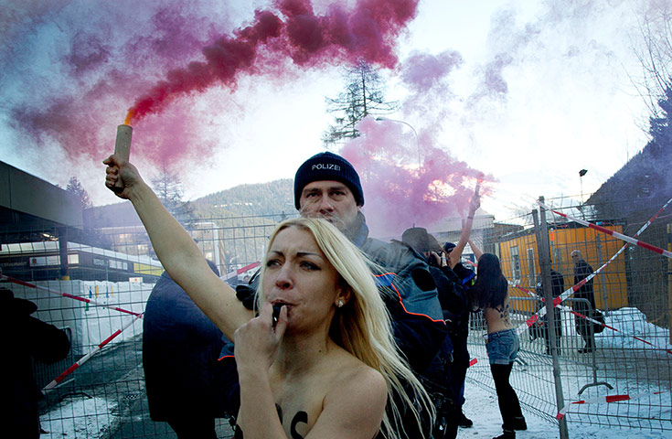 Femen: Activists from the Ukrainian feminist group FEMEN 