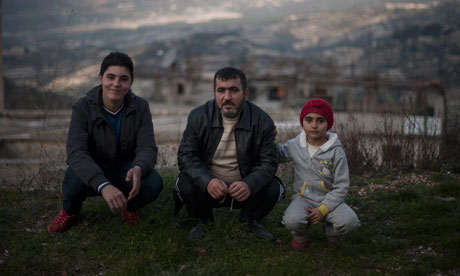 Christian family from a Christian-Sunni village near Latkia, Syria