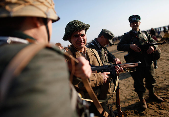 24hours: Military enthusiasts take part in a re-enactment of the World War Two