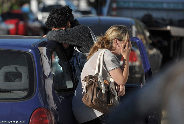 Rio nightclub: Relatives of the victims arrive at the Kiss nightclub