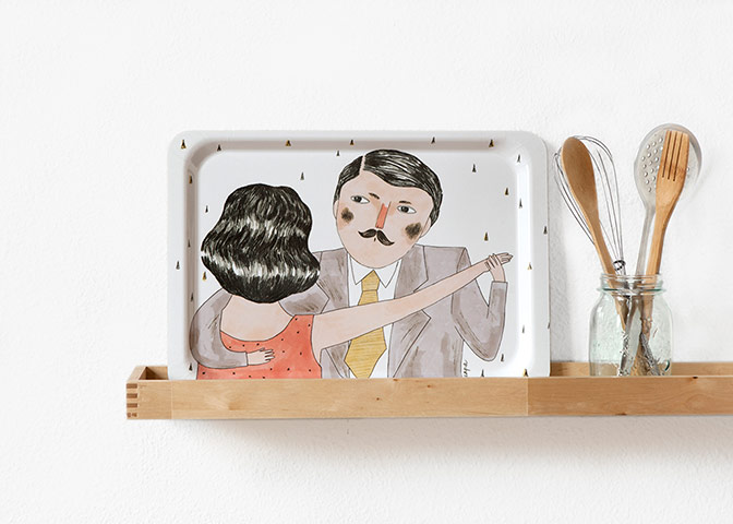 Simple things: Dancers tea tray