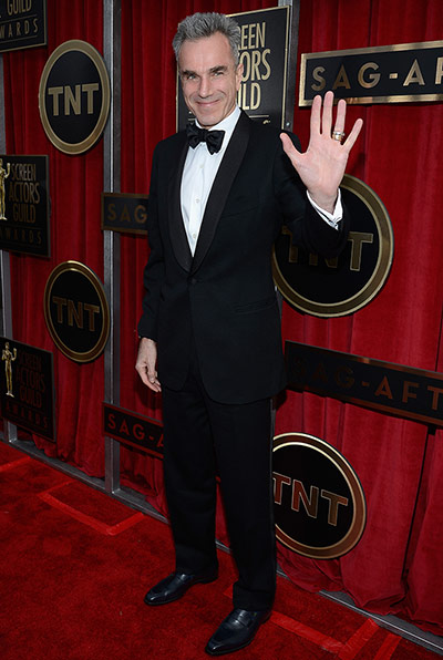 Film awards: Daniel Day-Lewis arrives at the Screen Actors Guild Awards