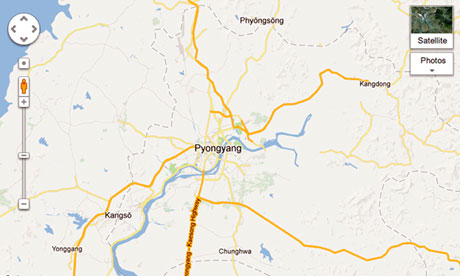 Google's North Korea map