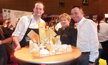Matthew Feroze with his winning cheese platter