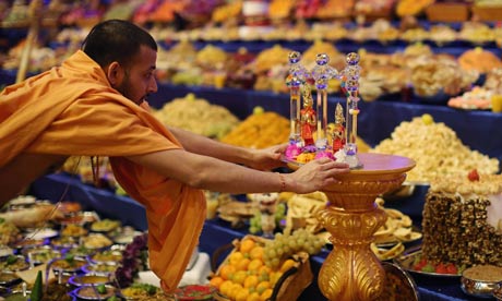 Diwali And Annakut Are Celebrated At The BAPS Shri Swaminarayan Mandir In Neasden