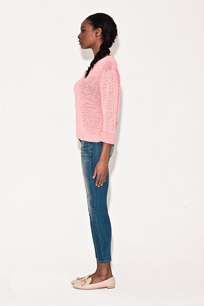 All Ages: Denim: April wears jeans,  by Current Elliott, from matches Jumper, Cos 