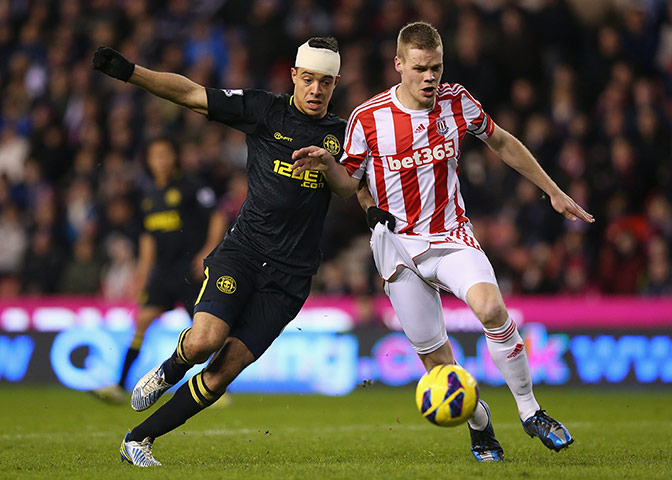 tuesday matches 3: Franco Di Santo tussling with Ryan Shawcross
