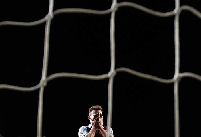 tuesday matches 3: Aston Villa's Andreas Weimann reacts after missing a scoring chance