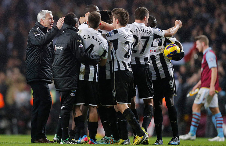 tuesday matches 3: Newcastle United team celebrate