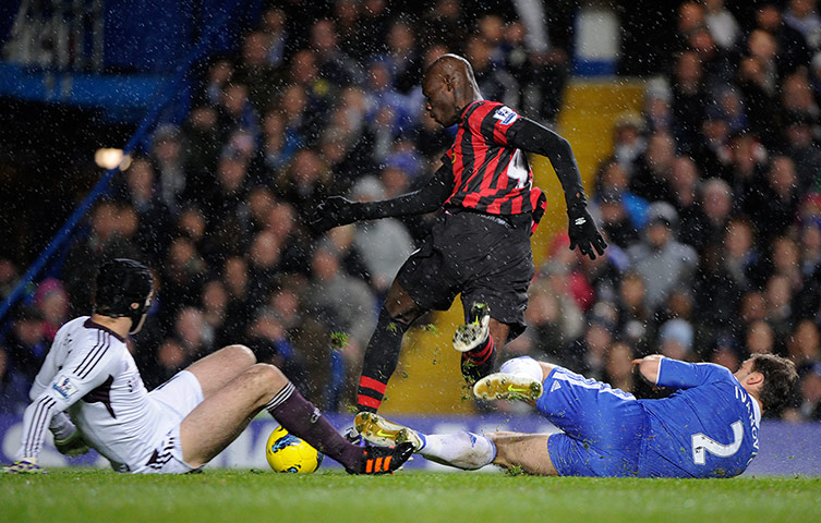 bad boy balotelli: Balotelli scores
