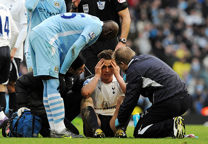 bad boy balotelli: Scott Parker injured