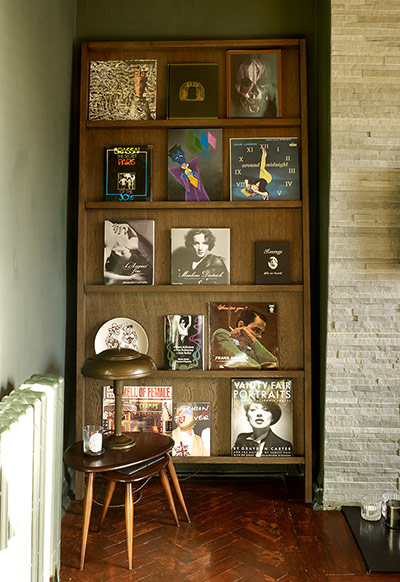 Homes: Art Deco: Books in of Jamie Carless and Andrea Webster's art deco house