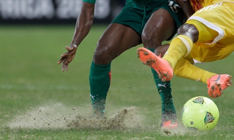 Sand on the pitch at Nelspruit for the Africa Cup of Nations