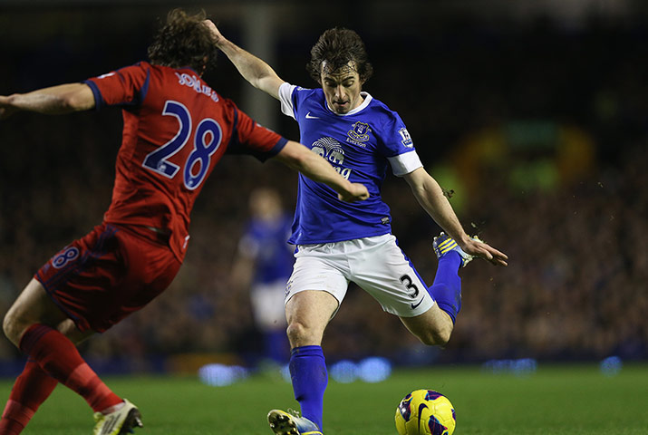 West Brom: Leighton Baines scores