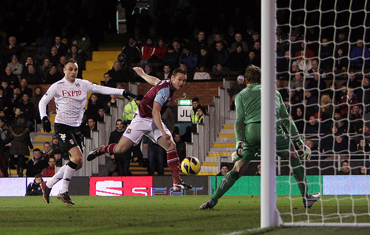 fulham: Kevin Nolan scores for West Ham