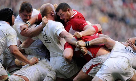 England v Wales scrum