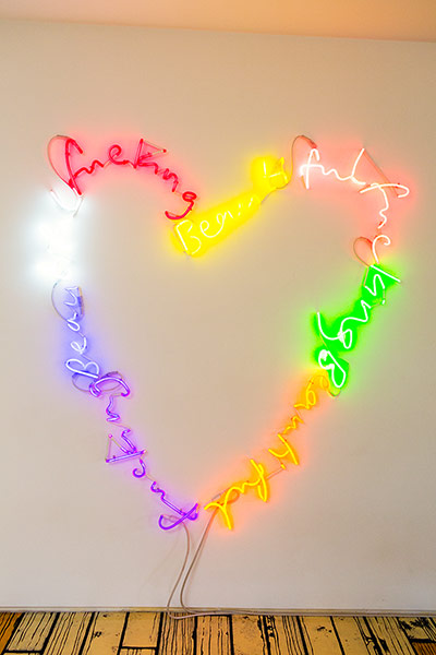 The Selby: Sue Webster: A neon-light work