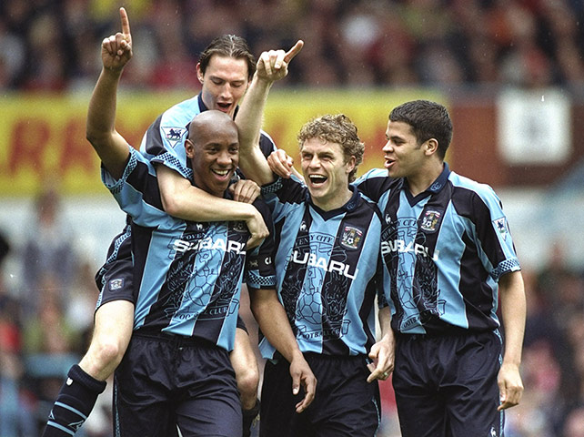 cov: 10 Celebration for Coventry as they score the equaliser