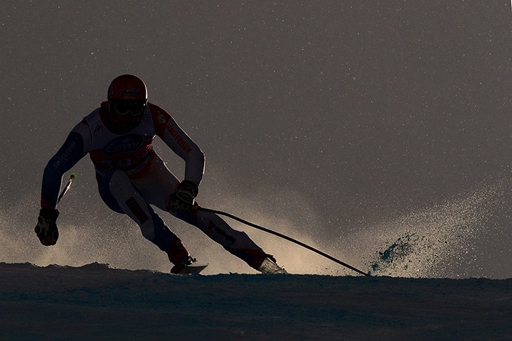 best of the week: Switzerland's Nils Mani training ahead of the Men's World cup downhill 