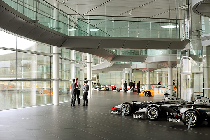 McLaren factory: Foyer