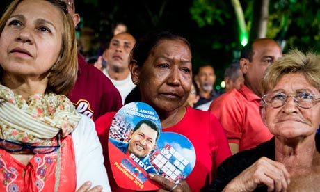 Venezuelans pray for Chavez