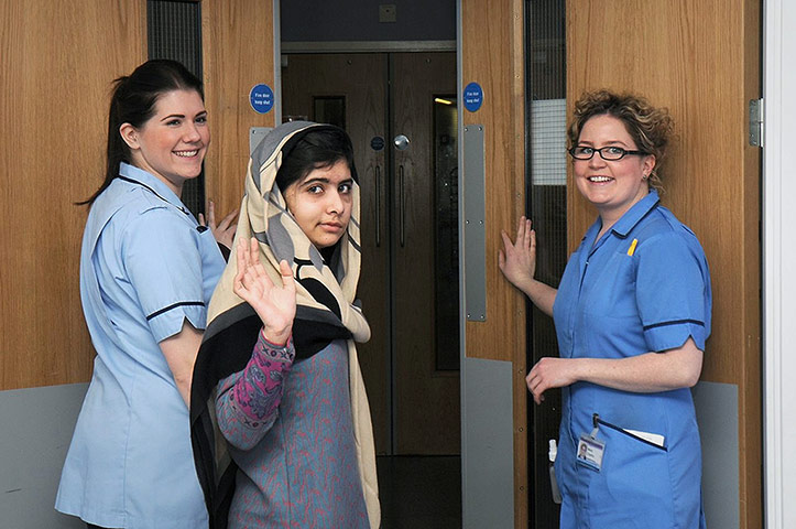 20 Photos: Pakistani girl Malala Yousufzai discharged from hospital in Birmingham