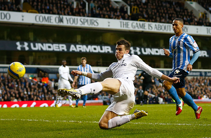 Tottenham Hotspur's Gareth Bale scores against Coventry City