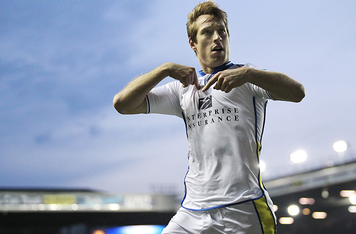 Luciano Becchio celebrates