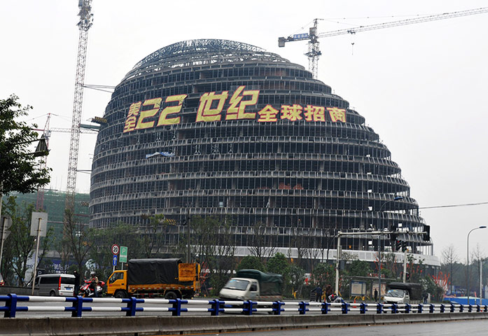 Copycat architecture: This picture shows the Meiquan 22nd Cent