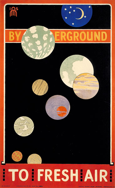 Tube Posters: By Underground to fresh air
