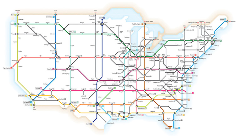 Alt tube maps: US Interstate