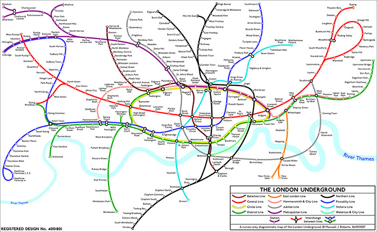 Alt tube maps: Curvy