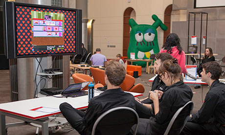 Playing games at Freeplay 2013