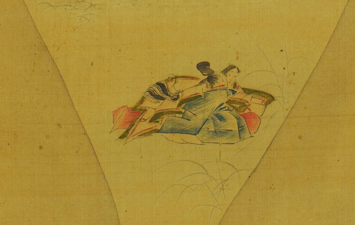 Shunga: Hosoda Eishi (1756 - 1829), Young woman dreaming of The Ise Stories, early 