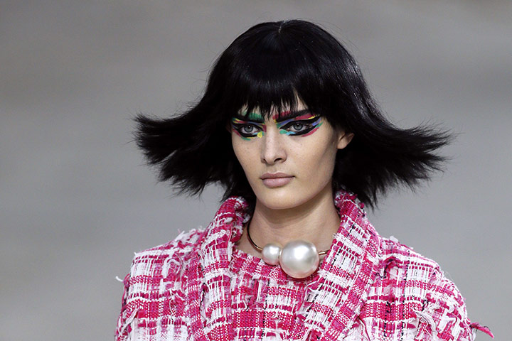 Chanel at PFW: pink and black