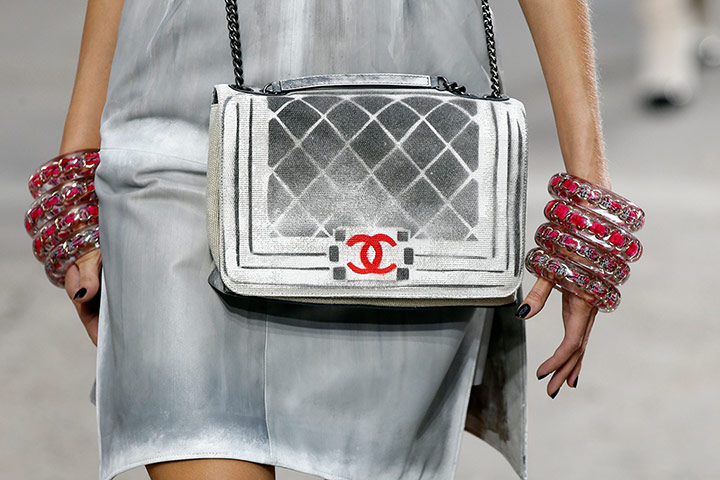 Chanel at PFW: A silver bag