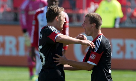 D.C. United's Jared Jeffrey and Colin Martin vs Toronto FC