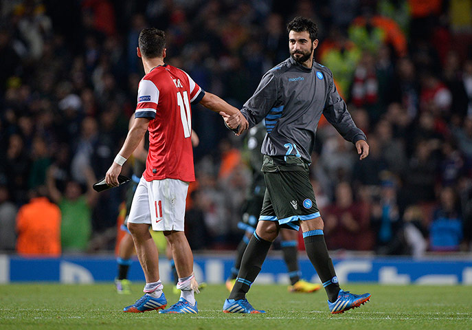 football.: Arsenal v Napoli