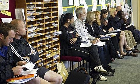 Teachers in staffroom