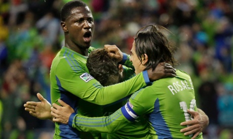 Eddie Johnson Brad Evans Seattle Sounders