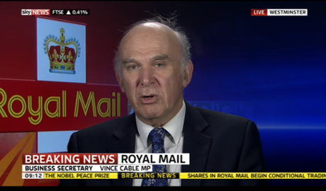Vince Cable on Sky News, October 2013