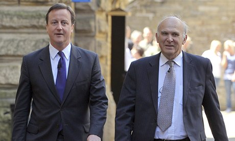 David Cameron and Vince Cable