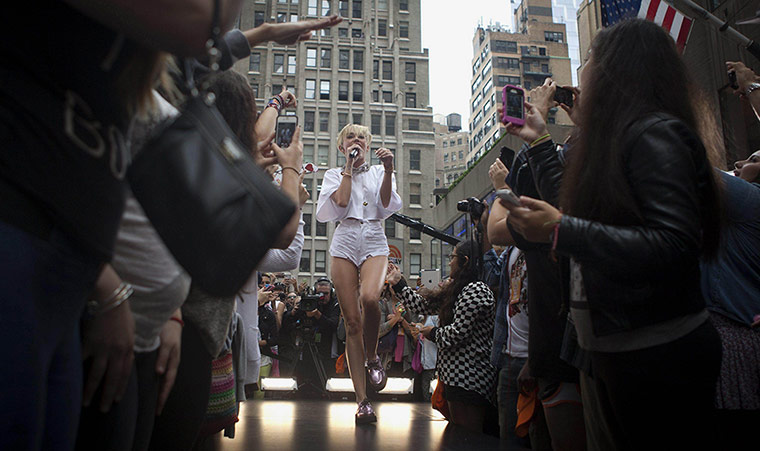 20 Photos: Miley Cyrus performs on NBC's Today show in New York