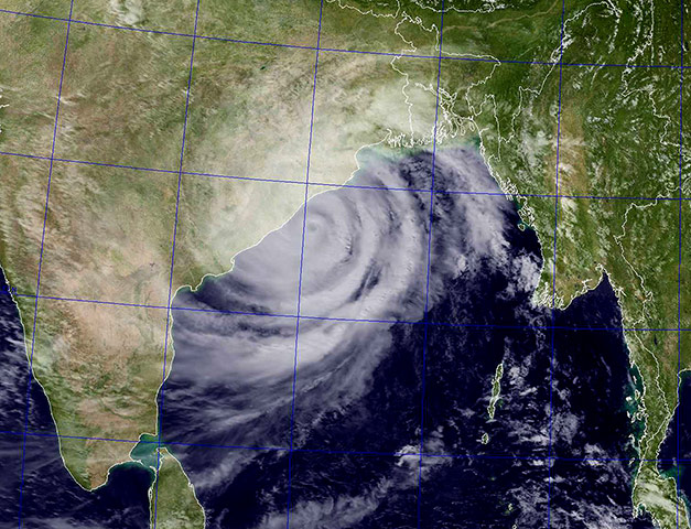 Cyclone: satellite image