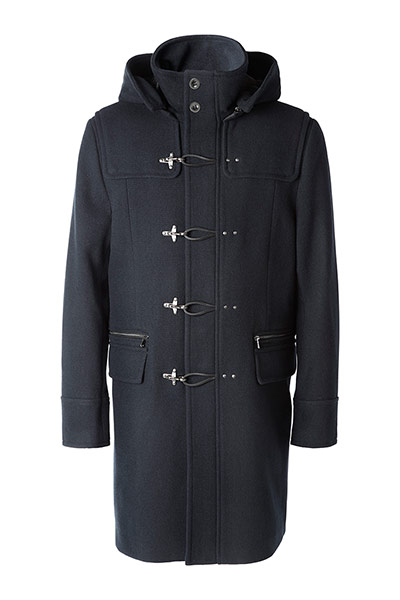 coats - weekend fashion: black duffle coat