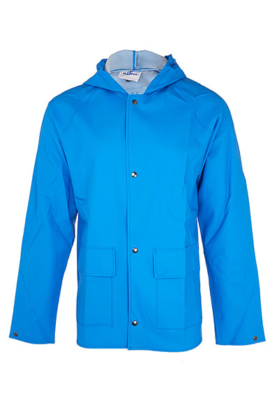 coats - weekend fashion: Sky blue jacket 