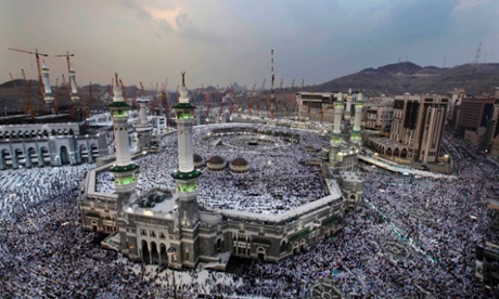 The Grand Mosque in Mecca, teeming with pilgrims for the start of Hajj this week.