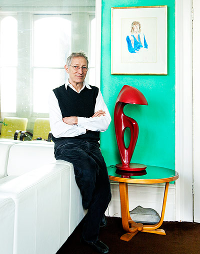 homes - full colour: Portrait of Tchaik Chassay in the bathroom of his home