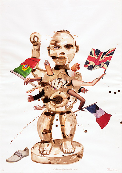 African Art Auction: Steve Bandoma, (B. Democratic Republic Of The Congo, 1981)Colonized, 2012