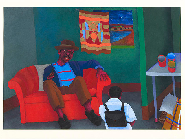 African Art Auction: Zwelethu Mthethwa, (B. South Africa, 1960)Going To School, 1998Signed an